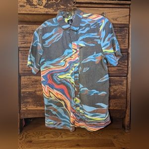 Volcom button up shirt sleeve .